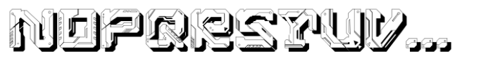 Daisyogre Mecha Shadow Font LOWERCASE