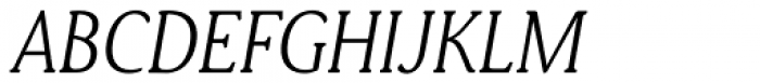 Daito Condensed Thin Italic Font UPPERCASE