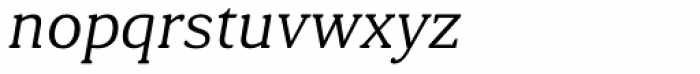 Daito Extended Thin Italic Font LOWERCASE
