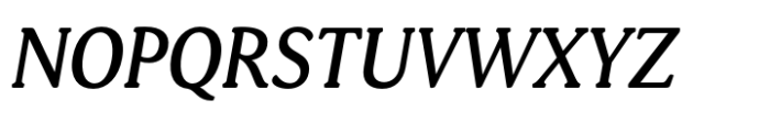 Daito Normal Medium Italic Font UPPERCASE