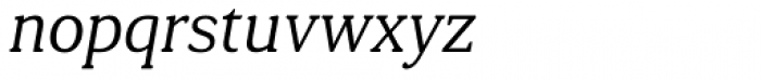 Daito Normal Thin Italic Font LOWERCASE
