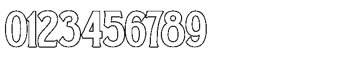 Daksine Outline Font OTHER CHARS