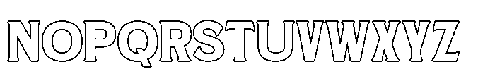 Daksine Outline Font LOWERCASE