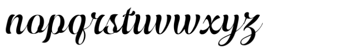 Dalbergia Italic Font LOWERCASE