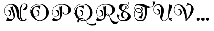 Dalbergia Regular Font UPPERCASE