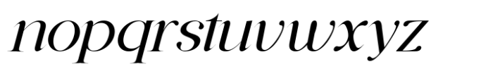 Daleant Light Italic Font LOWERCASE