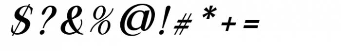 Daleant Medium Italic Font OTHER CHARS