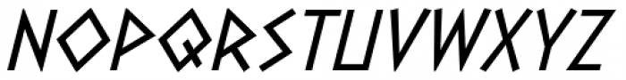Dalek Pinpoint Italic Font UPPERCASE
