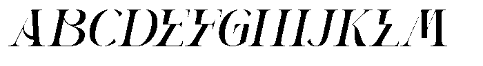 Dalnite Italic Font UPPERCASE