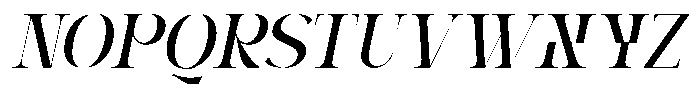 Dalnite Italic Font UPPERCASE