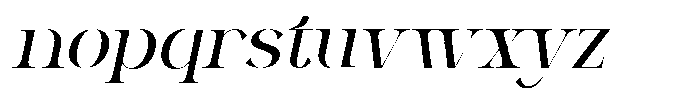 Dalnite Italic Font LOWERCASE
