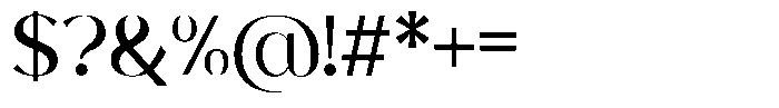 Dalnite Regular Font OTHER CHARS