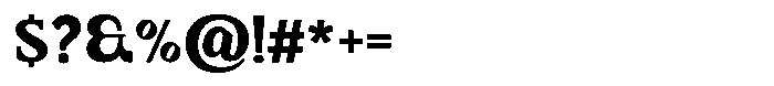 Dalore Black Font OTHER CHARS