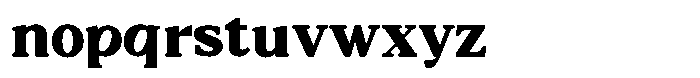 Dalore Black Font LOWERCASE