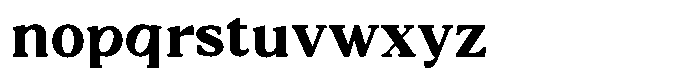 Dalore Bold Font LOWERCASE