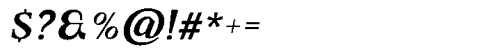 Dalore Italic Font OTHER CHARS