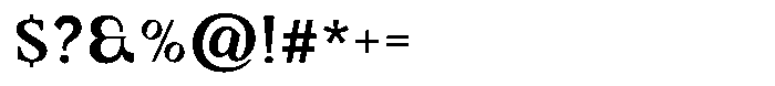 Dalore Regular Font OTHER CHARS
