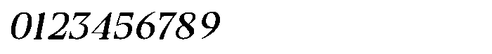 Dalore Thin Italic Font OTHER CHARS