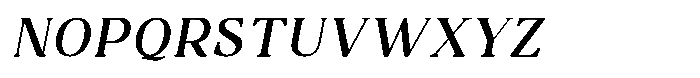 Dalore Thin Italic Font UPPERCASE
