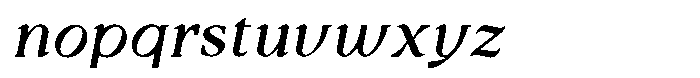 Dalore Thin Italic Font LOWERCASE