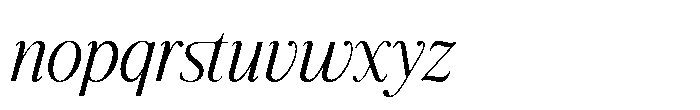 Dalven Goofler Italic Font LOWERCASE