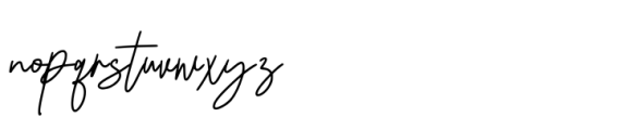 Damione Signature Font LOWERCASE