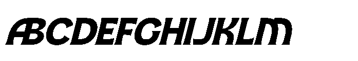 Damoga Italic Font UPPERCASE