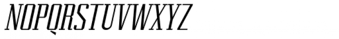 Damure Oblique Font UPPERCASE