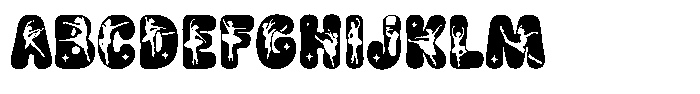 Dancer Jumps Font UPPERCASE