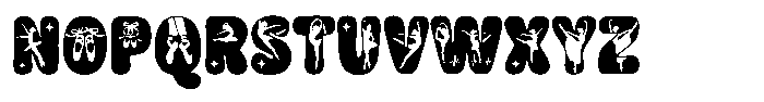Dancer Jumps Font UPPERCASE