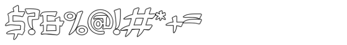 Dangeol Outline Font OTHER CHARS