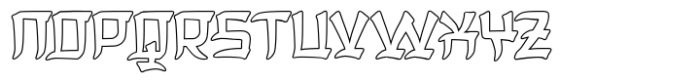 Dangeol Outline Font UPPERCASE