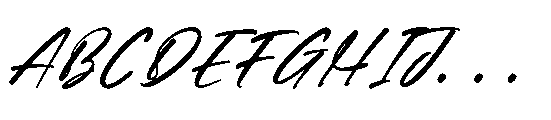 Daniela Butters Italic Italic Font UPPERCASE