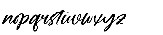 Daniela Butters Regular Font LOWERCASE