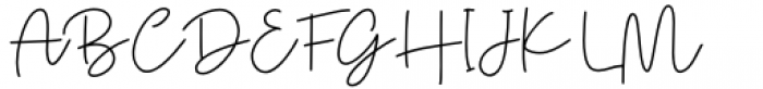Danielle Signature Regular Font UPPERCASE