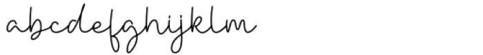 Danielle Signature Regular Font LOWERCASE