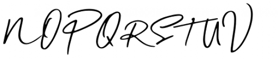 Daniels Signature Signature Font UPPERCASE