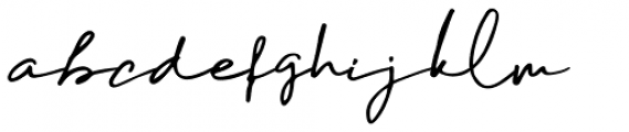 Daniels Signature Signature Font LOWERCASE