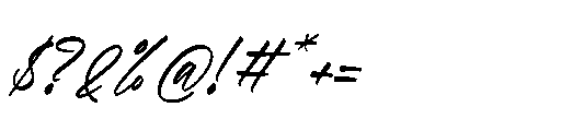 Danishy Italic Font OTHER CHARS