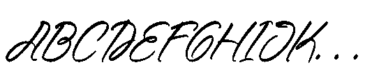 Danishy Italic Font UPPERCASE