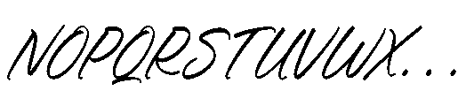 Danishy Italic Font UPPERCASE