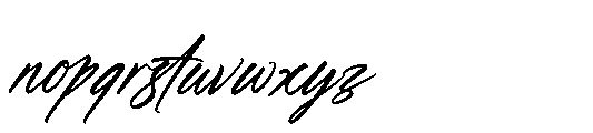 Danishy Italic Font LOWERCASE