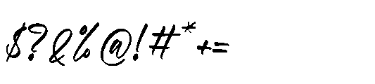 Danishy Regular Font OTHER CHARS