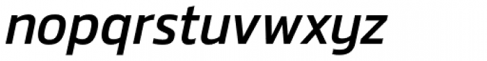 Danos Regular Italic Font LOWERCASE