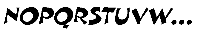 Danse Nouveau JNL Danse Nouveau Oblique JNL Regular Font LOWERCASE