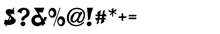 Danse Nouveau JNL Regular Font OTHER CHARS