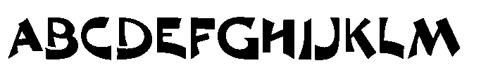 Danse Nouveau JNL Regular Font UPPERCASE