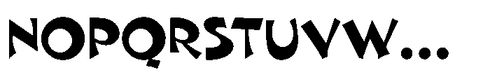 Danse Nouveau JNL Regular Font UPPERCASE