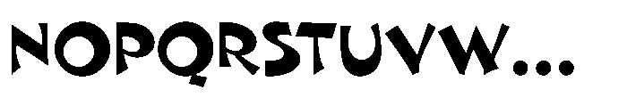 Danse Nouveau JNL Regular Font LOWERCASE