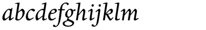 Dante EText Italic Font LOWERCASE